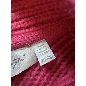 RD Style Women Size XL Chunky Knit Cardigan Sweater‎ Button Cotton Blend Cottage thumbnail 9