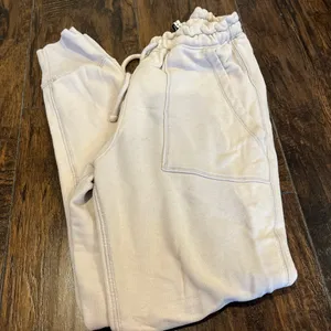 Abercrombie Cream/Off‑White Sweatpants Joggers thumbnail 1