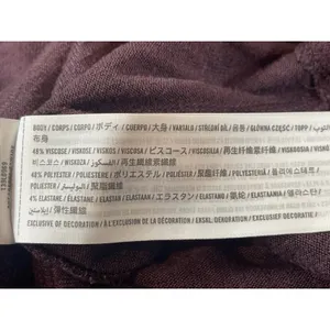 Abercrombie Fitch Soft A&F Cozy Plum V Neck Long Sleeve Tee Relaxed Top M thumbnail 7