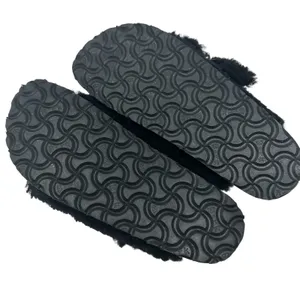 Birkenstock Papillio Arizona Big Buckle Shearling Sandals Teddy Black Size 36‎ thumbnail 11
