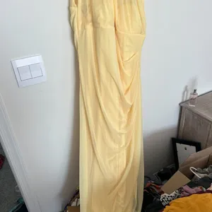 Davids Bridal‎ yellow maxi dress size 20 thumbnail 3