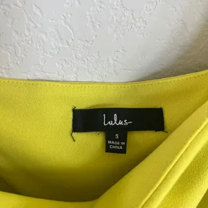Lulu’s Lime Green Mini One Shoulder Body Dress Size Small thumbnail 5