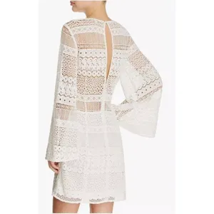 NWT Rebecca Minkoff White Lace 100% Cotton Grin Dress Sz‎ 2 Bridal Open Back thumbnail 3