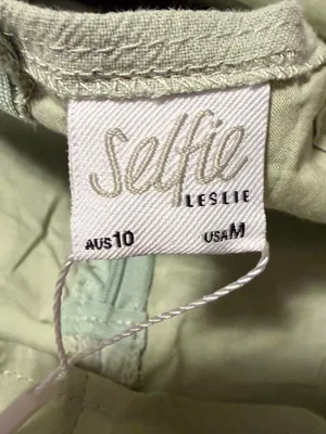 Selfie Leslie Lightweight Boho Sage Green Spaghetti Strap Dress thumbnail 4