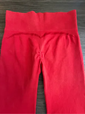 Gymshark women’s Red Seamless Leggings thumbnail 4