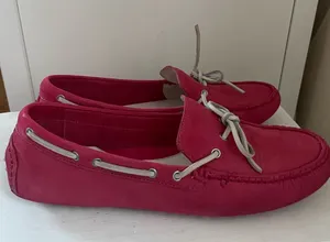 Cole Haan‎ Women's Pink Moccasins with Gray Laces thumbnail 1