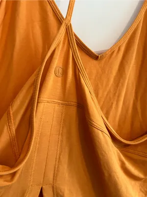 Lululemon Modal Silk Yoga Tank Top Mustard Yellow Size M / 8 thumbnail 8