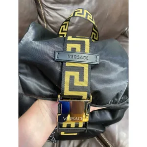 Versace Greca nylon & leather backpack NEW (VS1) thumbnail 7