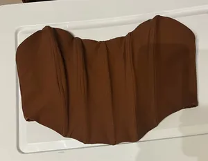 White Fox Crop Corset Boutique Top thumbnail 1
