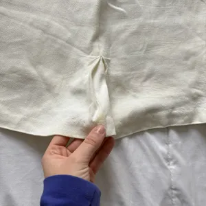 Vintage Mini‎ Skirt Ivory Womens 8 Linen Blend Quiet Luxury Made USA Minimalist thumbnail 9