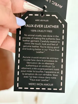 Avec Les Filles Brown Faux Leather Fur Trim Belted Maxi Coat XS Y2K Glam Luxe $258 thumbnail 11