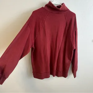 Wild Fable Burgundy quarter Zip Sweater thumbnail 4