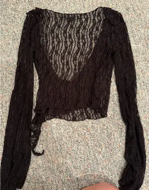 Cotton Candy LA Black Lace Top thumbnail 4