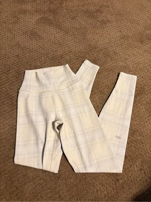 Alo high waist vapor legging plaid legacy XXS 28” inseam thumbnail 4