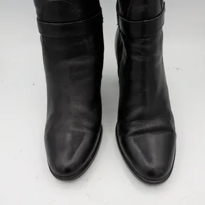 Born Ellendale Womens‎ Black Leather Knee High Block Heel Riding Boots Size 9.5M thumbnail 4