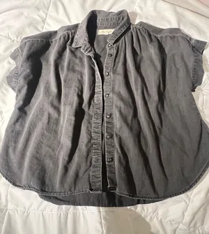 Madewell Denim Short Sleeve Button Up thumbnail 1