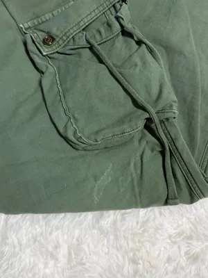 Pilcro Anthropologie Cargo Pants Size 26 Green Utility Cotton thumbnail 7