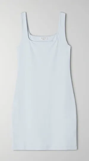 Aritzia Babaton Contour Squareneck Mini Dress glimmer light blue XS style 83055 thumbnail 1