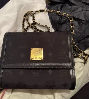 Mcm sure and leather black crossbody thumbnail 1