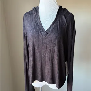 Athleta Harmony Pose Hooded Crop Sweater thumbnail 2