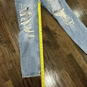 Zara Distressed Skinny Jeans Size 4 Blue Wash Y2K Casual Everyday‎ Denim thumbnail 8