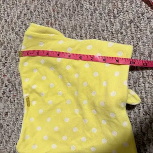 Beach Bunny Polka Dot Lemon Tie Crop Bikini Swim Top- Size Small thumbnail 7