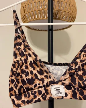 SHEIN Tan and Black Leopard Print One-Piece thumbnail 1