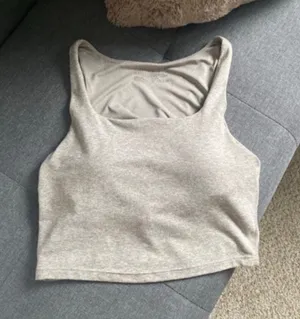 Workout talk with built in bra XS Gray thumbnail 1