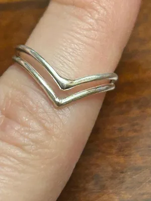 925 sterling silver ring band m30 1.05g size 5.5 thumbnail 1