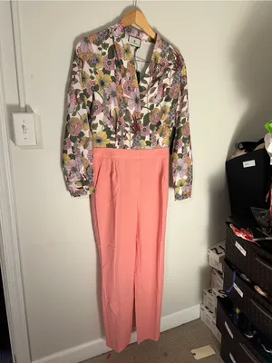 NWT Tuckernuck Adalie wildflower jumpsuit pink 6 thumbnail 2