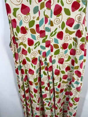 Gudrun Sjödén June Strawberry Print Organic Cotton Modal Dress XL thumbnail 11