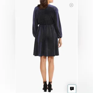 London Times NWT Plus Size 3X Navy Sparkle Party‎ Dress Evening Cocktail thumbnail 2