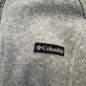 Columbia Womens XL Grey Fleece Full Zip Jacket Mock‎ Neck Outdoor Sportswear thumbnail 2