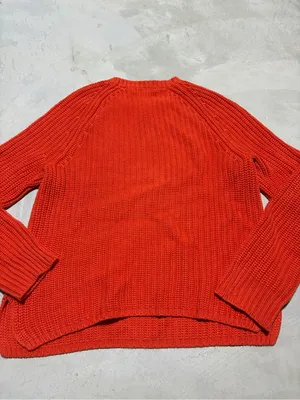 Lauren ralph lauren orange Crewneck Sweater cotton medium thumbnail 6