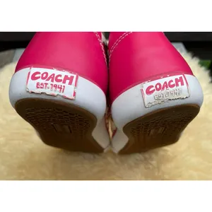 Y2K Floral Coach Barrett Canvas Sneakers Pink White Lace Up Shoes Women's 8B thumbnail 12