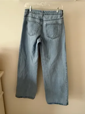 Edikted Light Blue Wide-Leg Jeans thumbnail 5