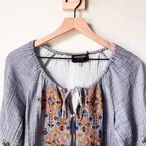 Johnny Was Amika Peasant Blouse Size S thumbnail 7