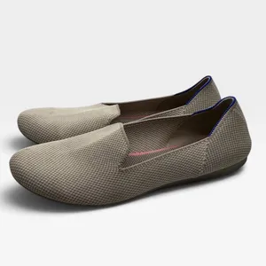 Rothys The Loafer Taupe Heather Knit Slip On Flats Shoes Womens 9 thumbnail 2