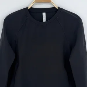 Lululemon On Track Crew Sweatshirt Size 8 Black Pullover Athleisure Sporty thumbnail 6