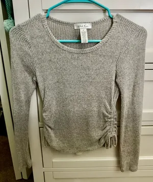 Tilly's Sweater Top Grey thumbnail 1