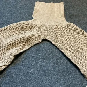 2 piece set winter turtleneck crop sweaters vest backless‎ knitted new ju… thumbnail 6