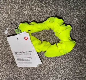 Lululemon scrunchie hair tie with logo thumbnail 1