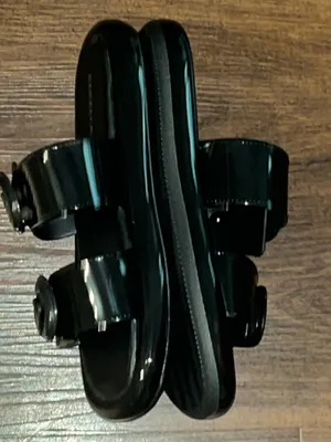 Cecelia New York Jump Jelly Buckle Slide Sandals Black Sizes 8 thumbnail 3
