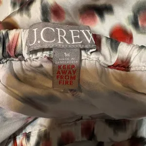 J Crew Soft Shine Pajama Set Womens M Blurry Cherry Print Viscose 2 Piece thumbnail 10