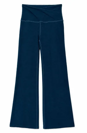 Beyond Yoga Spacedye At Your Leisure Bootcut Pant Blue Crossover Waist XS thumbnail 1