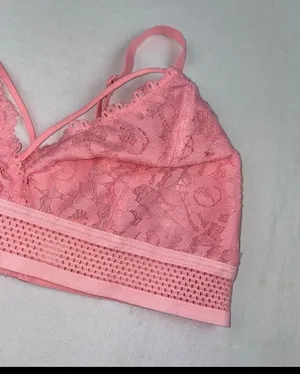 Lace Bralette Pink Size M thumbnail 3