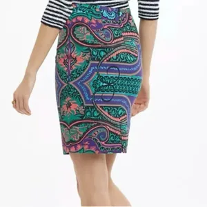 Plenty By Tracy Reese Anthropologie Pencil Skirt Women's‎ Size 4 Vibrant Paisley thumbnail 2