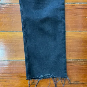 RE/DONE 70s High Rise Stove Pipe Washed Noir Black Raw Hem Jeans 26💛🎀 thumbnail 10