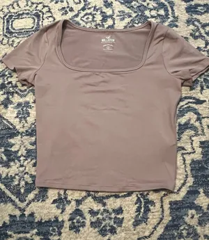 Hollister Seamless Square Neck Baby Tee thumbnail 1