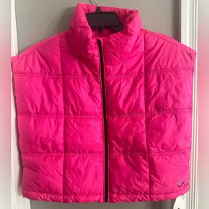new CK calvin Klein hot barbie pink performance cropped vest Small thumbnail 1